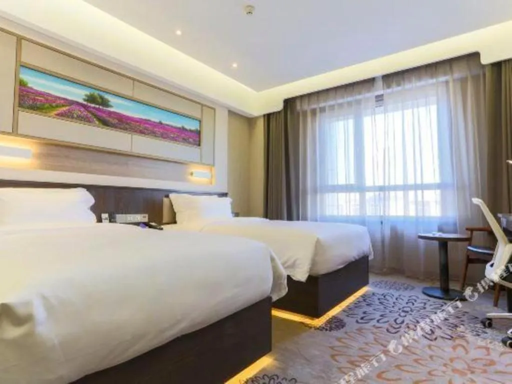 Bed in Lavande Hotel Tianjin Binhia Yujiabao Finance Center Branch