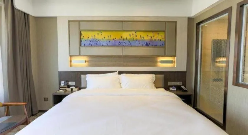 Bed in Lavande Hotel Tianjin Binhia Yujiabao Finance Center Branch