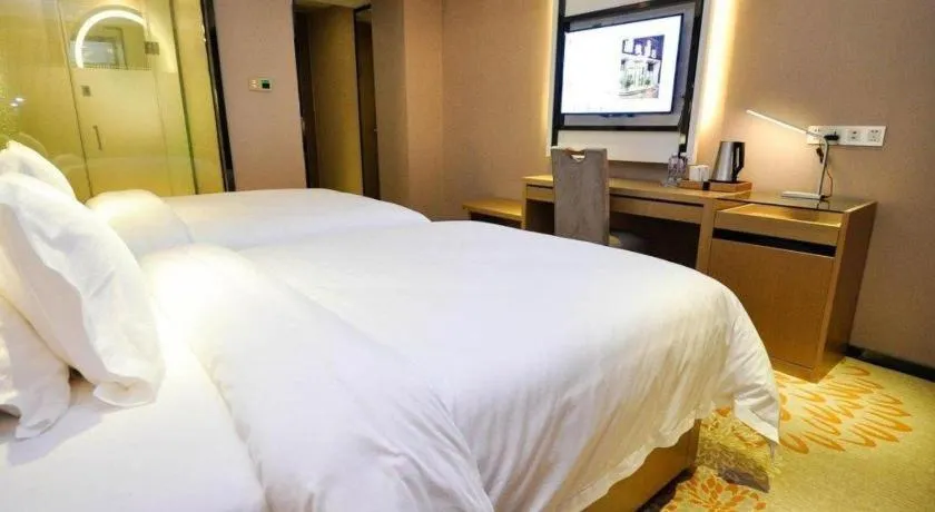 Bed in Lavande Hotel Tianjin Binhia Yujiabao Finance Center Branch