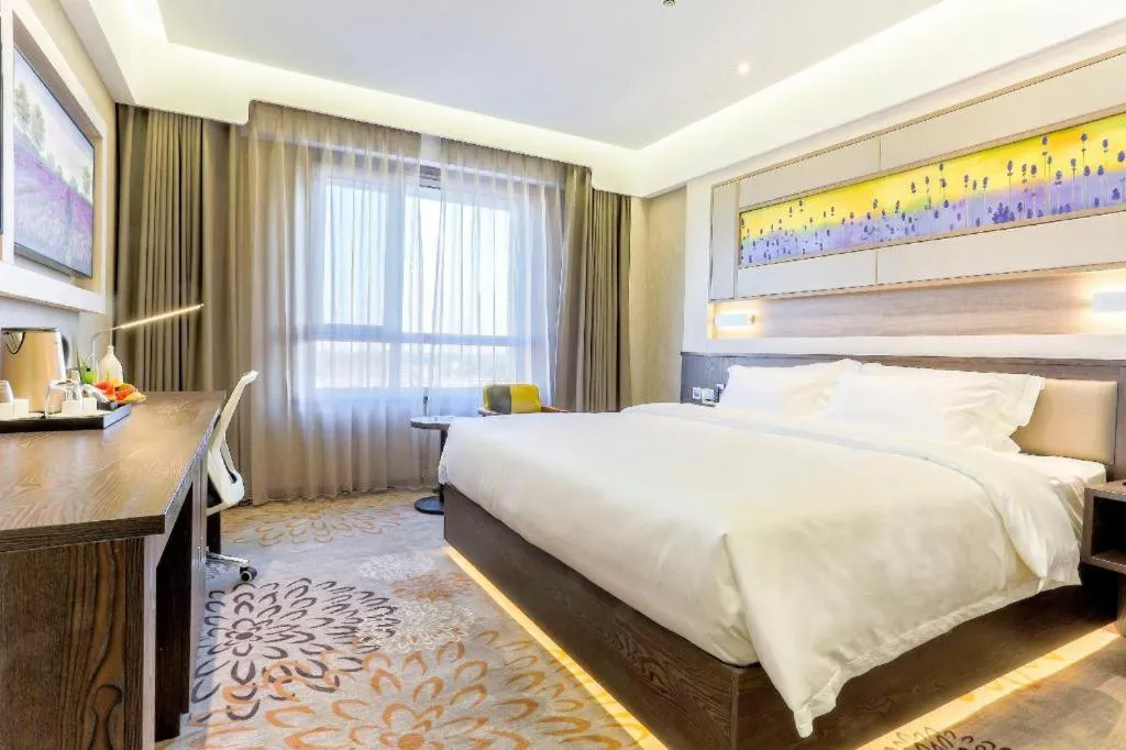 Bed in Lavande Hotel Tianjin Binhia Yujiabao Finance Center Branch