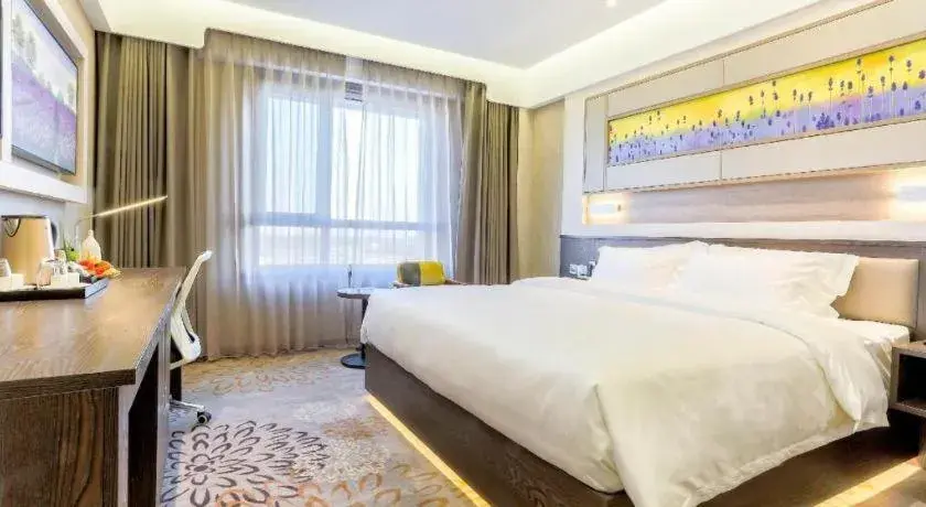 Bed in Lavande Hotel Tianjin Binhia Yujiabao Finance Center Branch Bed in Lavande Hotel Tianjin Binhia Yujiabao Finance Center Branch