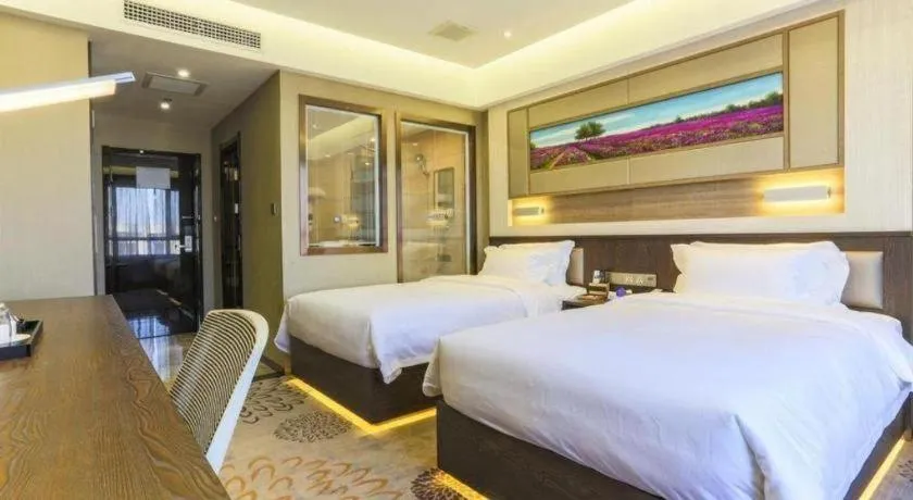 Bed in Lavande Hotel Tianjin Binhia Yujiabao Finance Center Branch