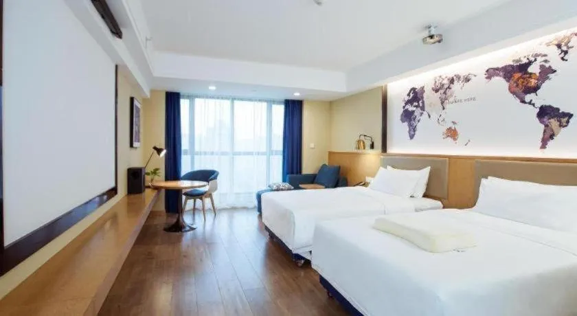 Bed in Kyriad Marvelous Hotel·Xi'an North High-speed Railway Station
