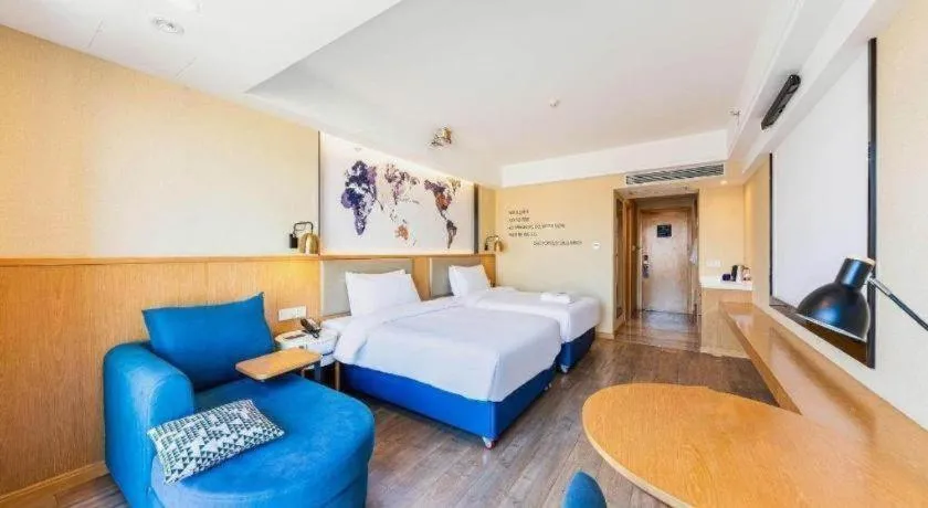 Bed in Kyriad Marvelous Hotel·Xi'an North High-speed Railway Station