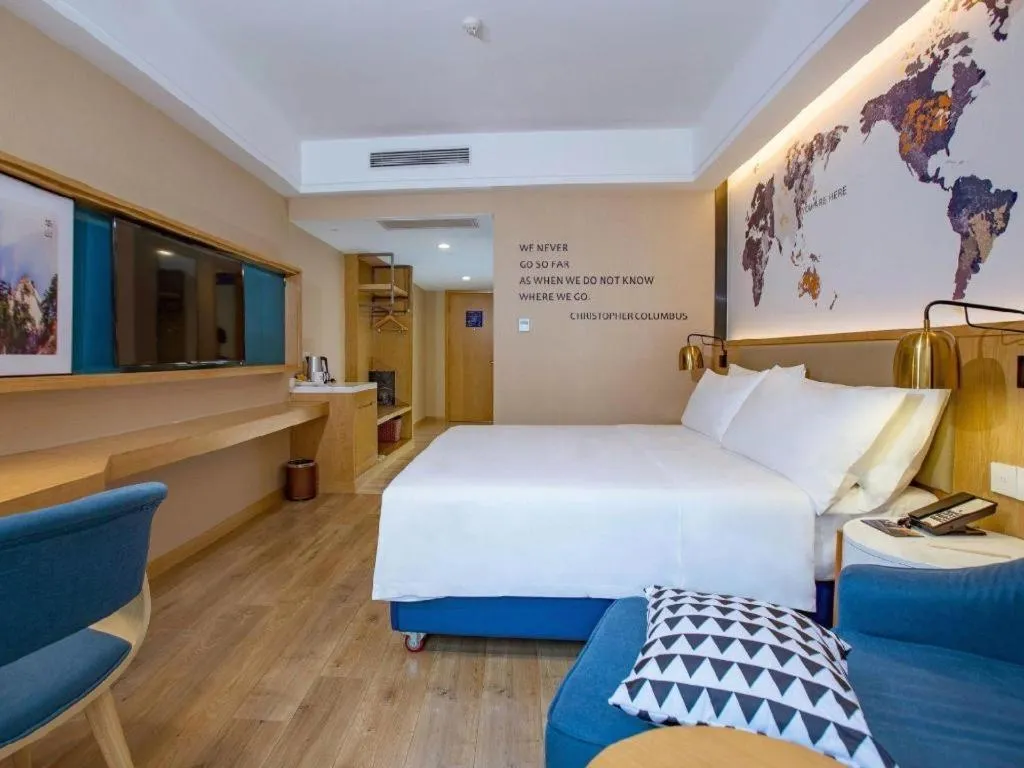 Bed in Kyriad Marvelous Hotel·Xi'an North High-speed Railway Station
