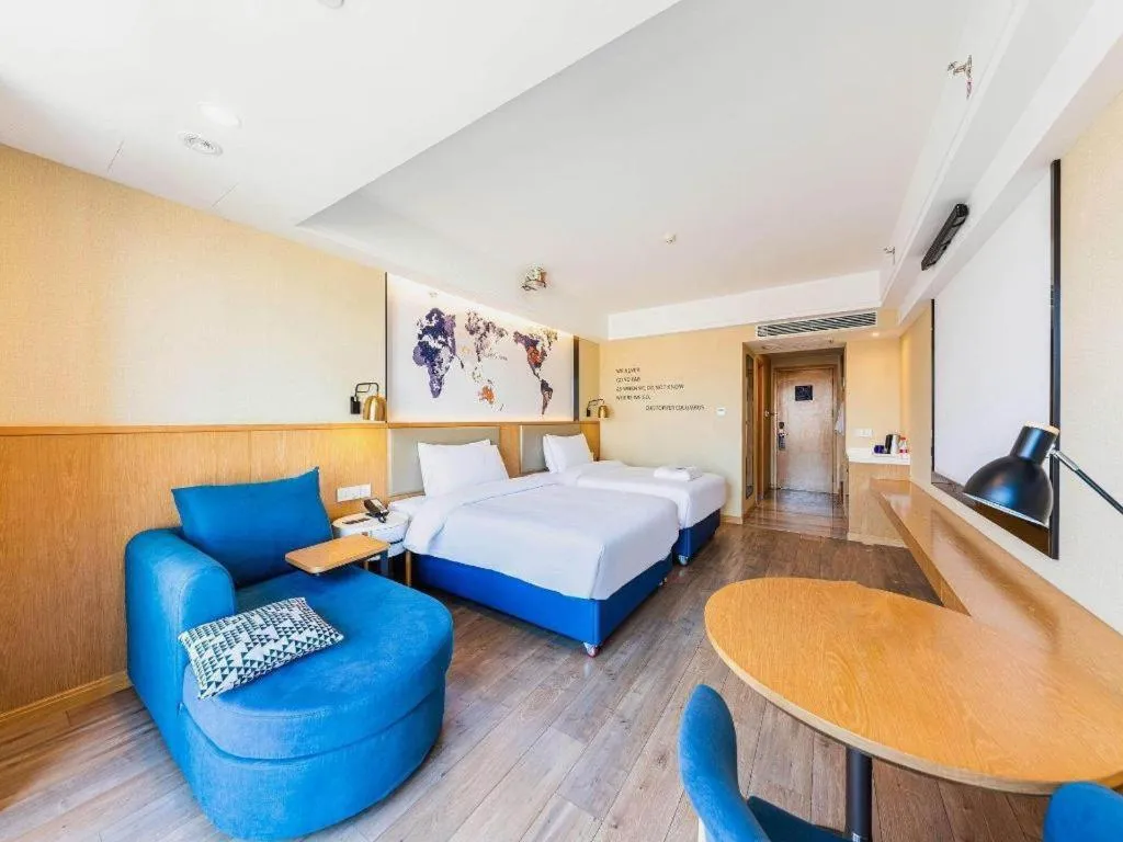 Bed in Kyriad Marvelous Hotel·Xi'an North High-speed Railway Station