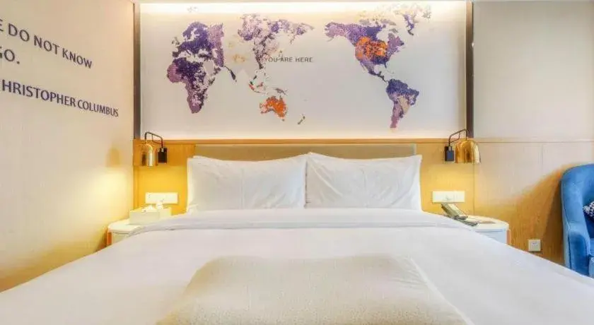 Bed in Kyriad Marvelous Hotel·Xi'an North High-speed Railway Station Bed in Kyriad Marvelous Hotel·Xi'an North High-speed Railway Station