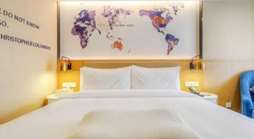 Bed in Kyriad Marvelous Hotel·Xi'an North High-speed Railway Station Bed in Kyriad Marvelous Hotel·Xi'an North High-speed Railway Station