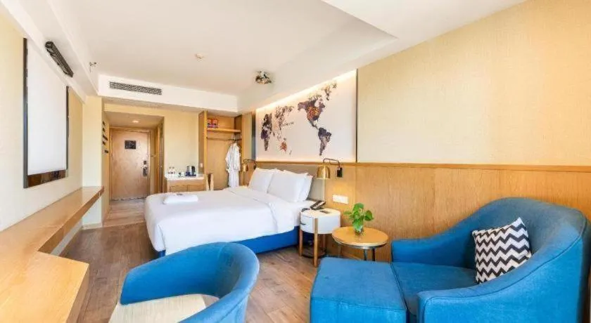 Bed in Kyriad Marvelous Hotel·Xi'an North High-speed Railway Station