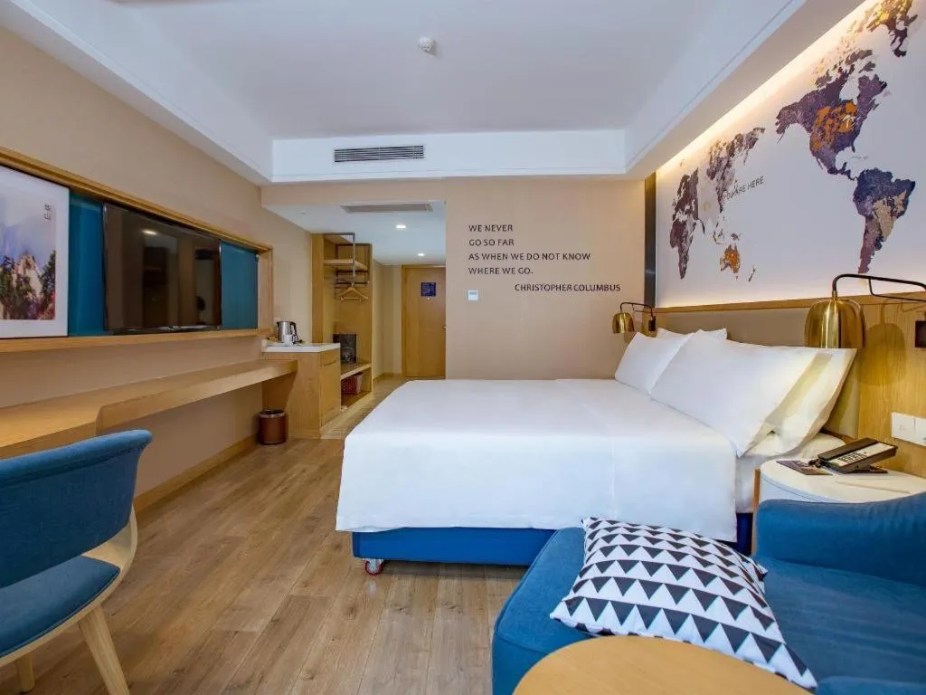 Bed in Kyriad Marvelous Hotel·Xi'an North High-speed Railway Station