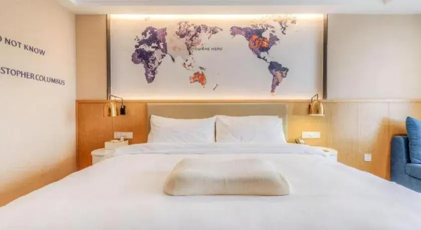 Bed in Kyriad Marvelous Hotel·Xi'an North High-speed Railway Station Bed in Kyriad Marvelous Hotel·Xi'an North High-speed Railway Station