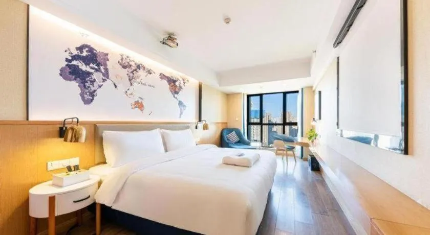 Bed in Kyriad Marvelous Hotel·Xi'an North High-speed Railway Station