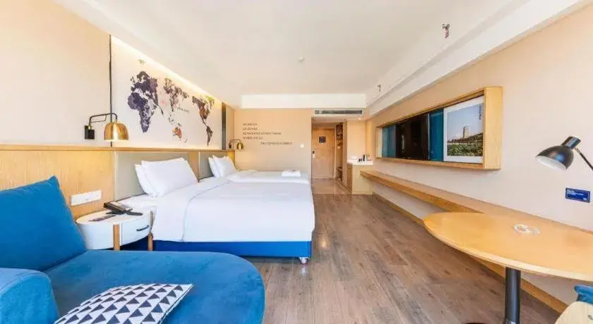 Bed in Kyriad Marvelous Hotel·Xi'an North High-speed Railway Station Bed in Kyriad Marvelous Hotel·Xi'an North High-speed Railway Station