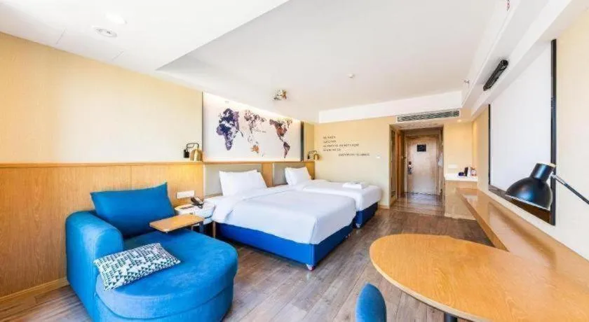 Bed in Kyriad Marvelous Hotel·Xi'an North High-speed Railway Station