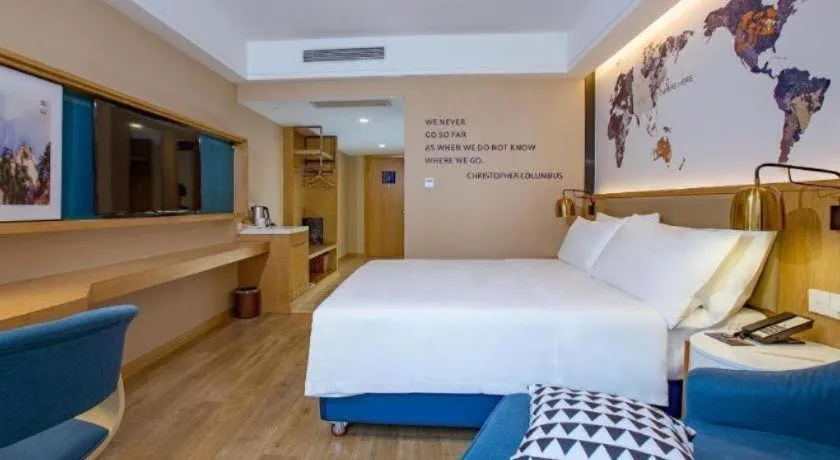 Bed in Kyriad Marvelous Hotel·Xi'an North High-speed Railway Station