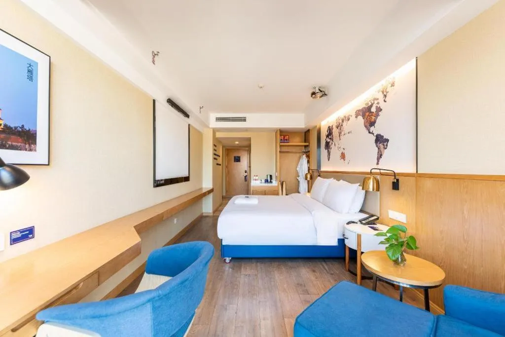 Bed in Kyriad Marvelous Hotel·Xi'an North High-speed Railway Station