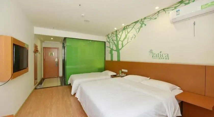 Bed in Vatica HeFei Baishuiba BHG Hotel Bed in Vatica HeFei Baishuiba BHG Hotel