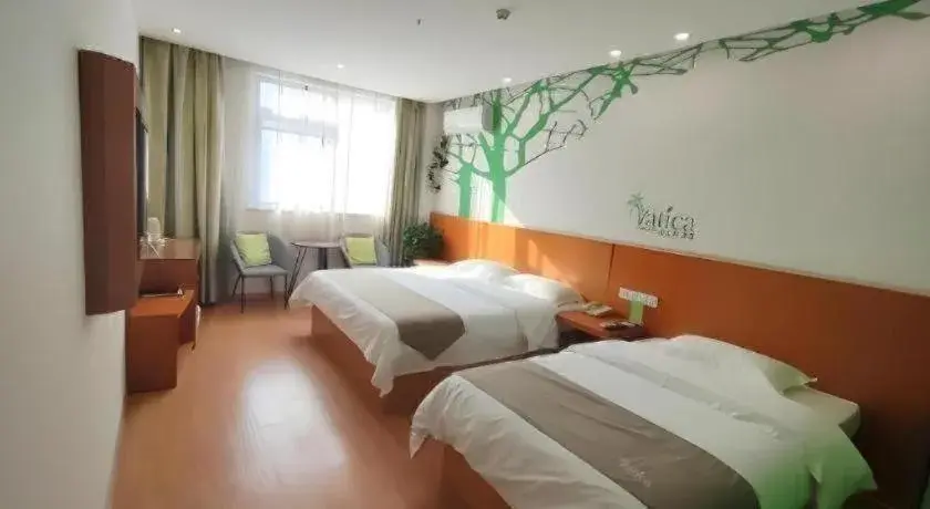 Bed in Vatica HeFei Baishuiba BHG Hotel Bed in Vatica HeFei Baishuiba BHG Hotel