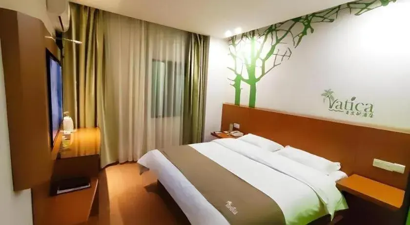 Bed in Vatica HeFei Baishuiba BHG Hotel Bed in Vatica HeFei Baishuiba BHG Hotel