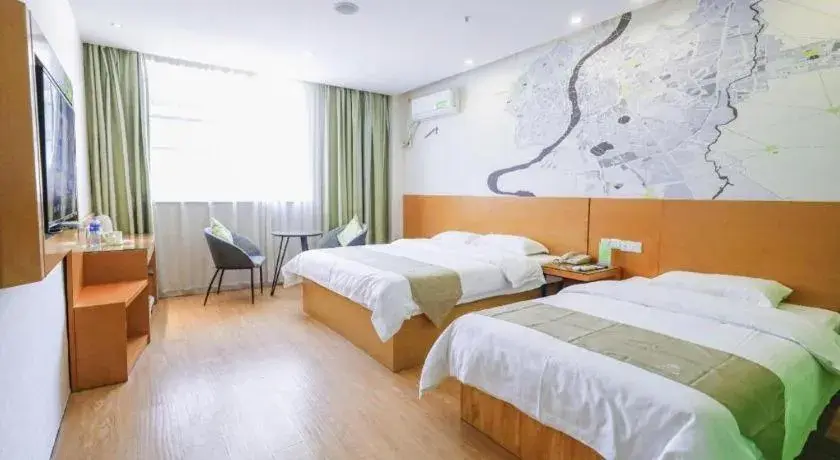 Bed in Vatica HeFei Baishuiba BHG Hotel Bed in Vatica HeFei Baishuiba BHG Hotel