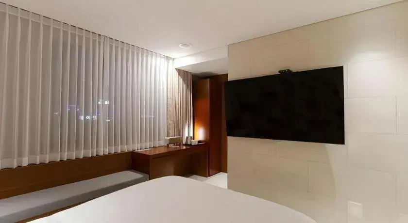 Bed in Top Cloud Hotel Iksan Bed in Top Cloud Hotel Iksan