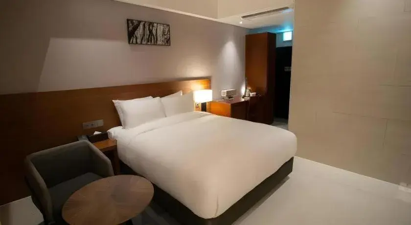 Bed in Top Cloud Hotel Iksan Bed in Top Cloud Hotel Iksan