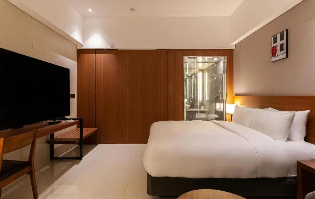 Bed in Top Cloud Hotel Iksan
