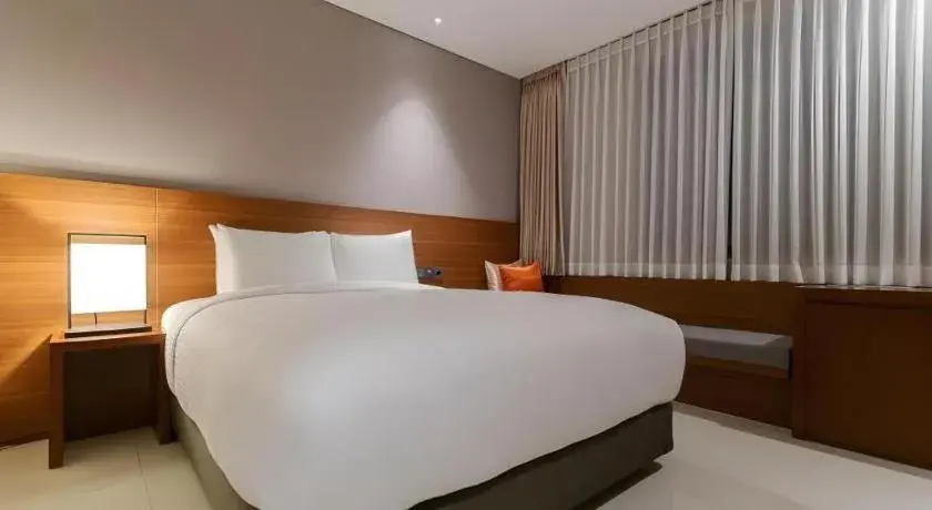 Bed in Top Cloud Hotel Iksan Bed in Top Cloud Hotel Iksan