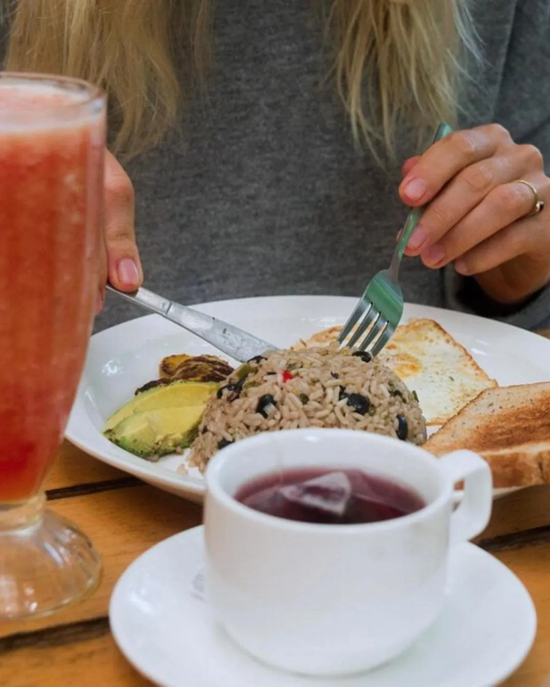 Breakfast in Green Sanctuary Hotel