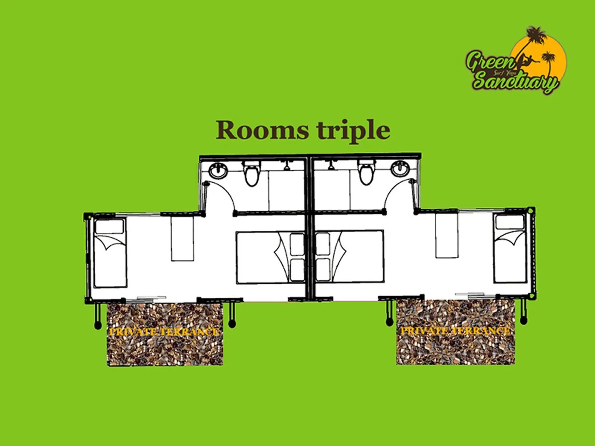 Floor plan in Green Sanctuary Hotel