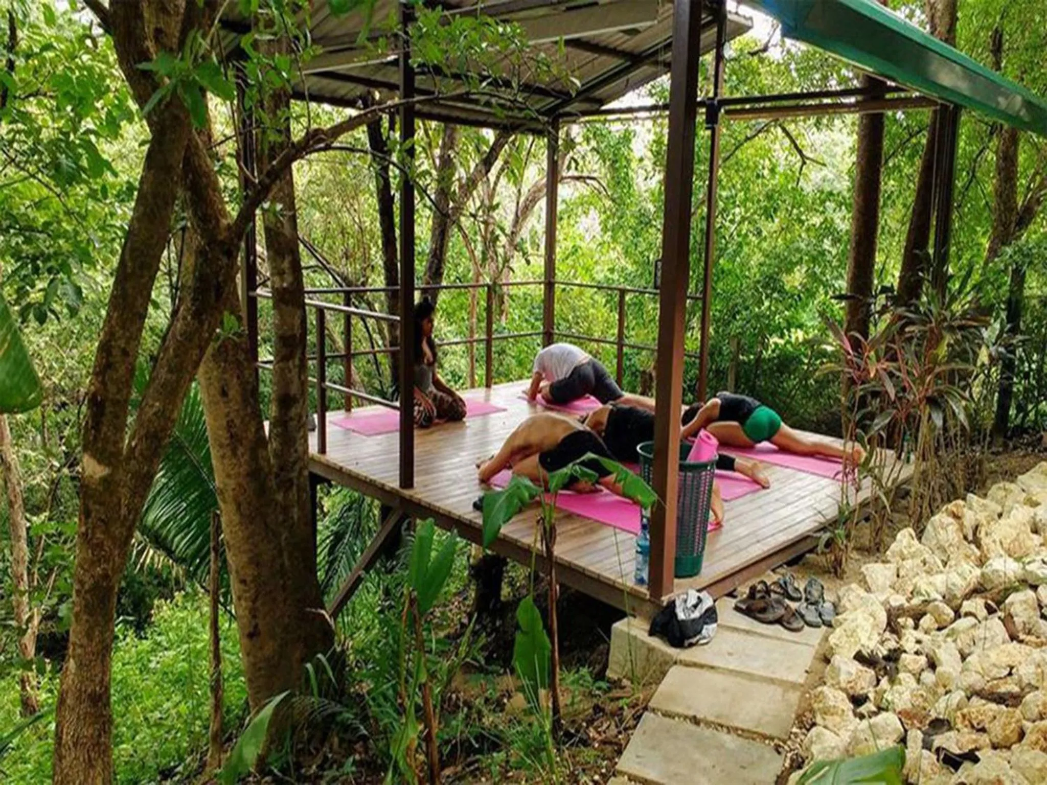 Staff in Green Sanctuary Hotel
