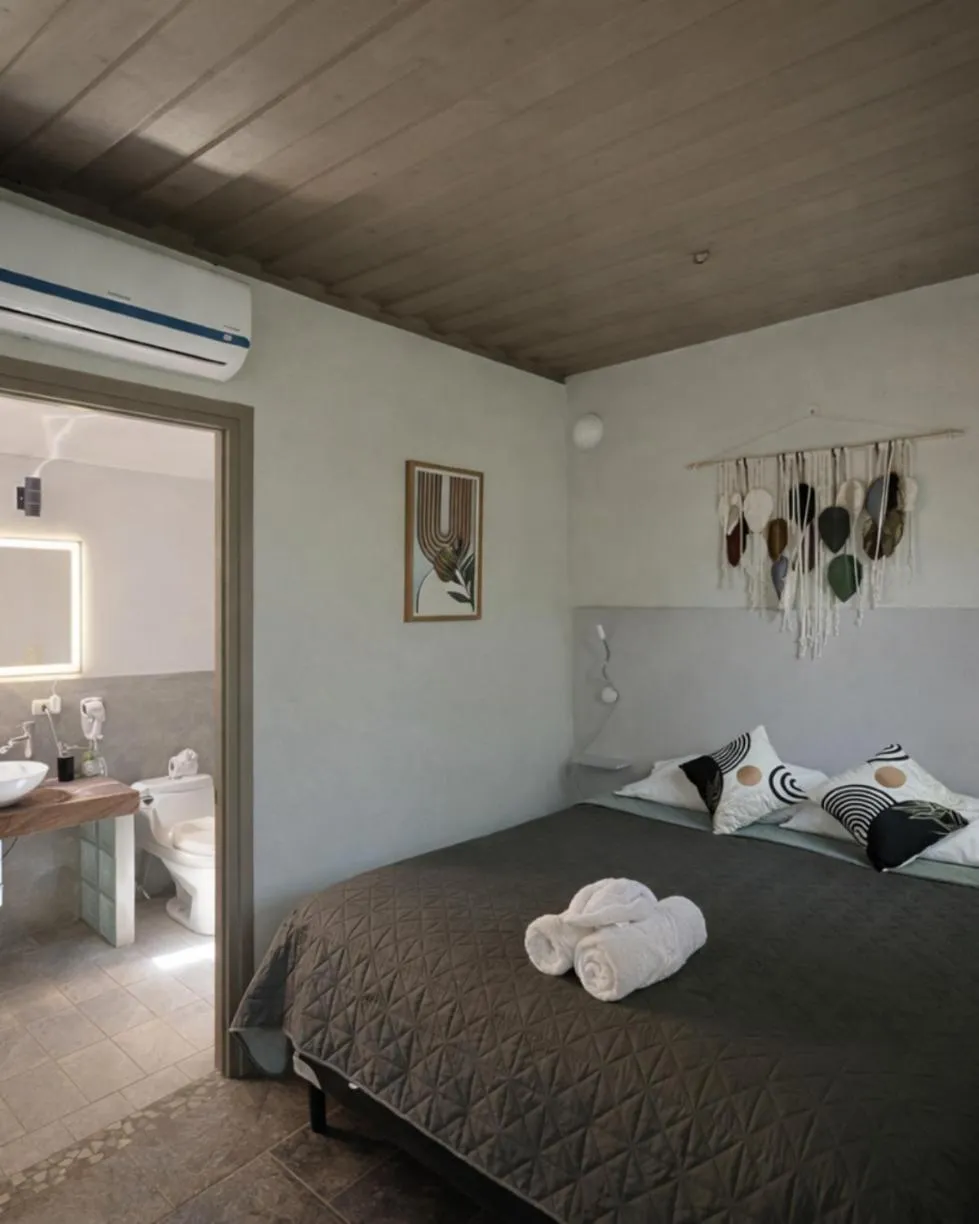 Bed in Green Sanctuary Hotel