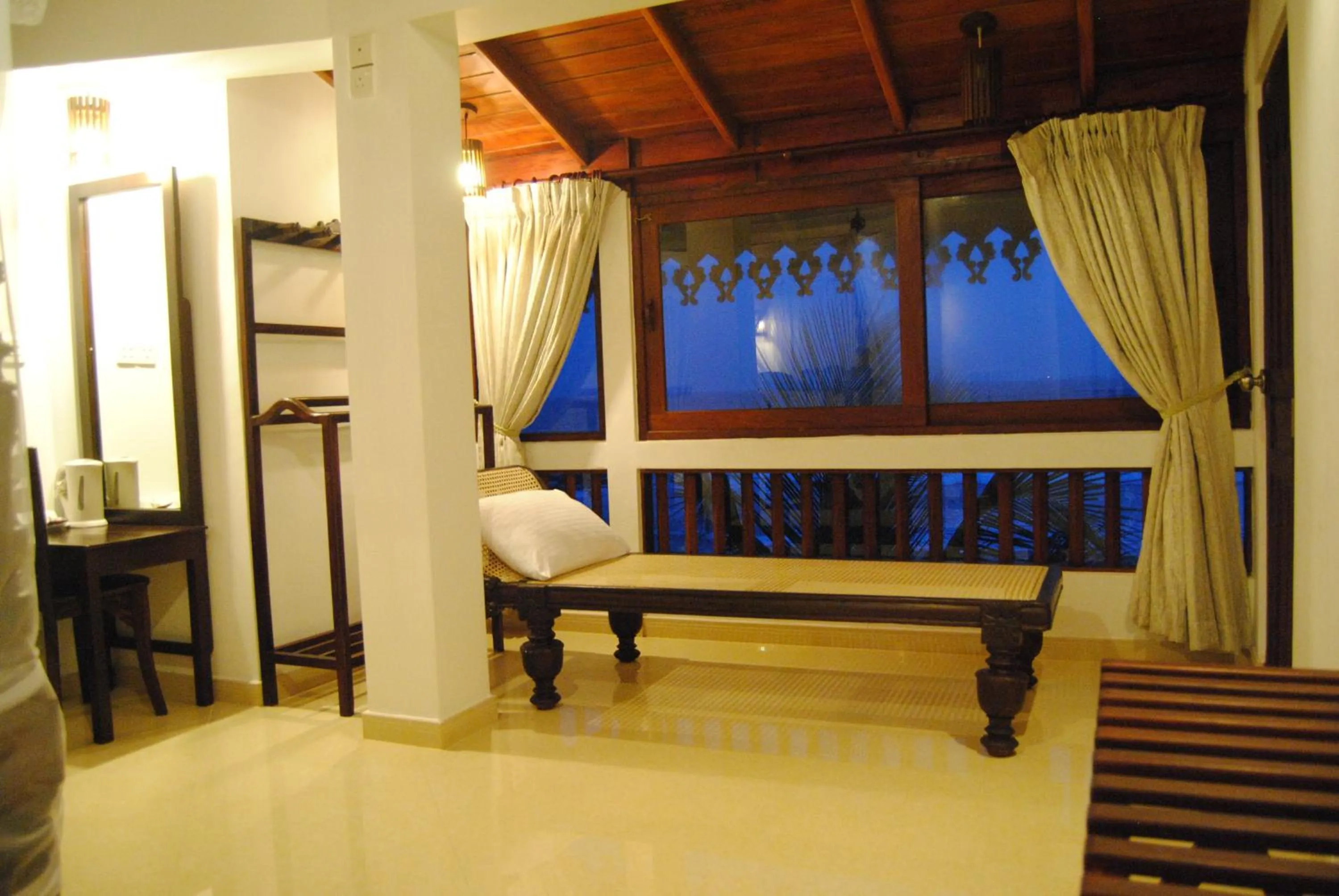 Seating area, Bed in La Veranda Di Serena