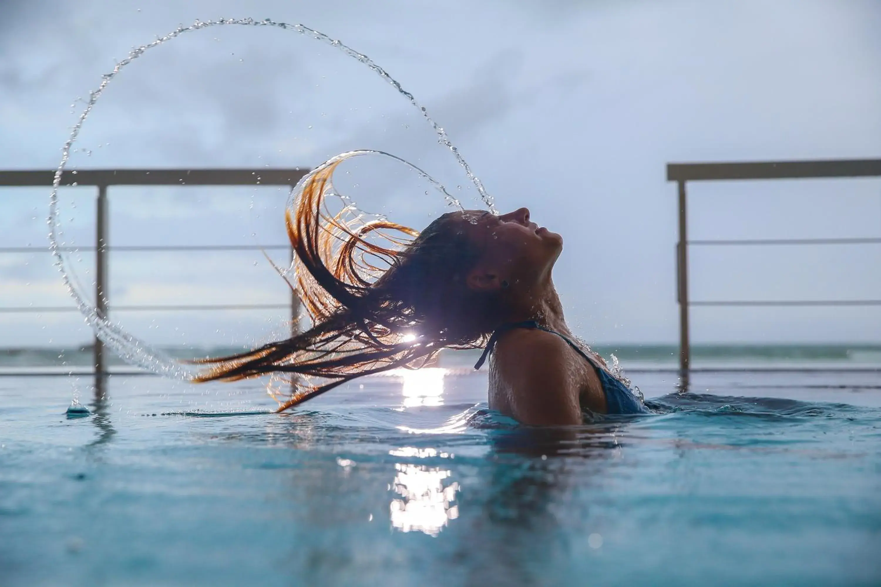 Pool view in Coral Rock by Bansei Pool view in Coral Rock by Bansei