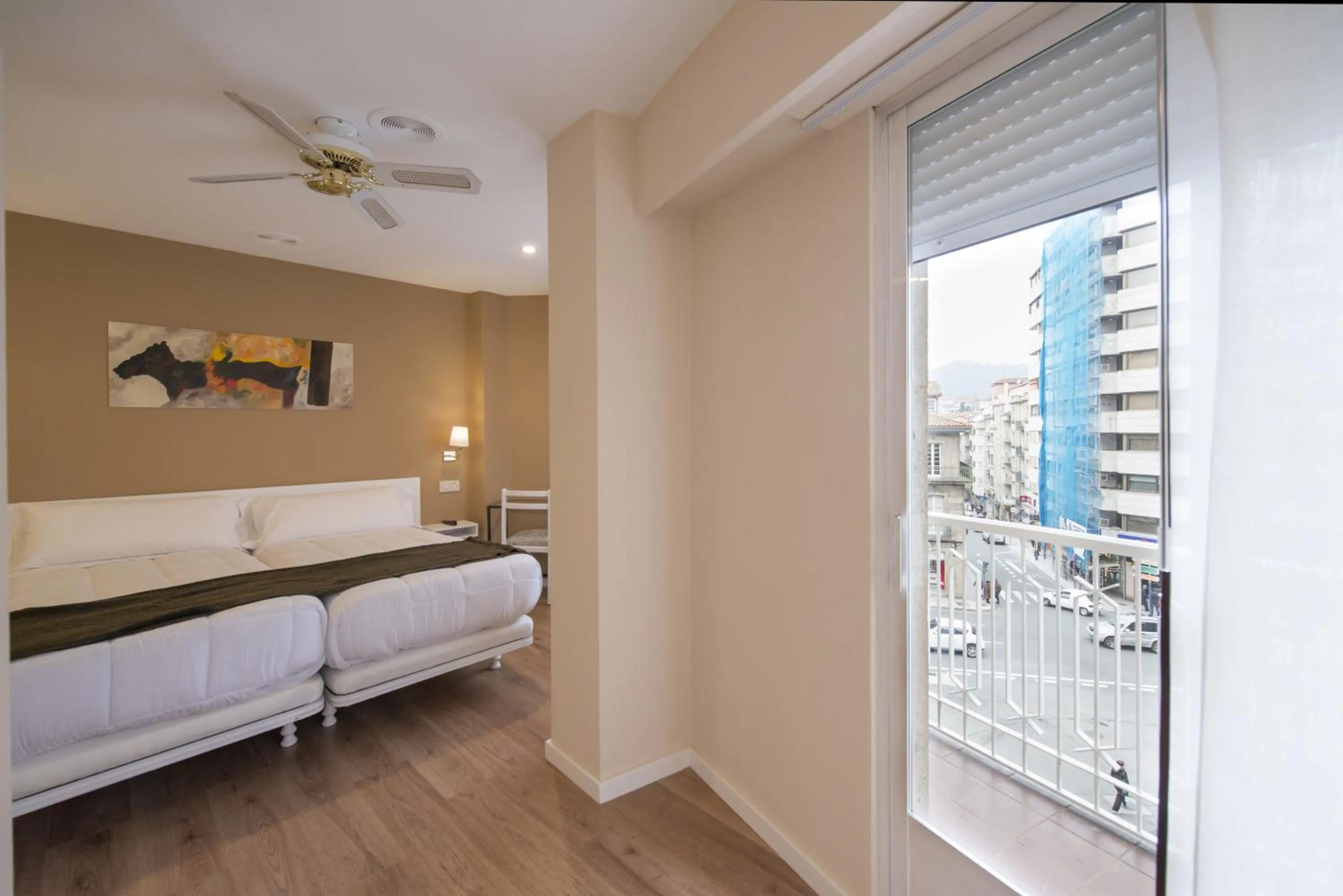 Bedroom, Bed in Hotel Miño