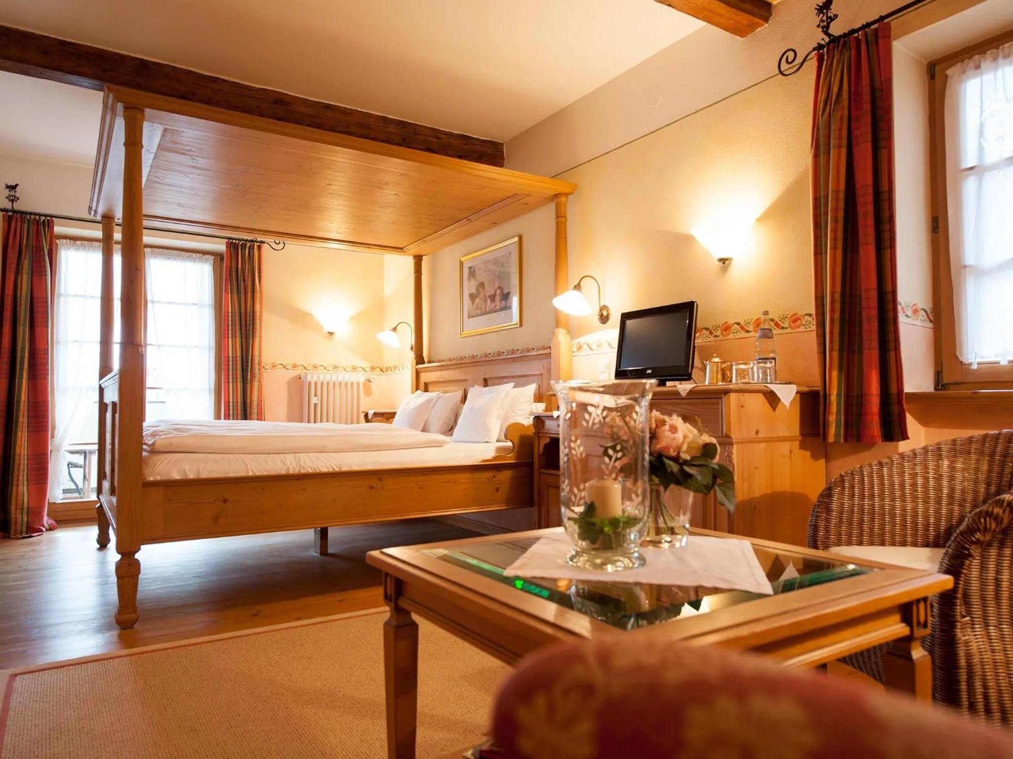 Bedroom, Bed in Landhaus Benediktenhof