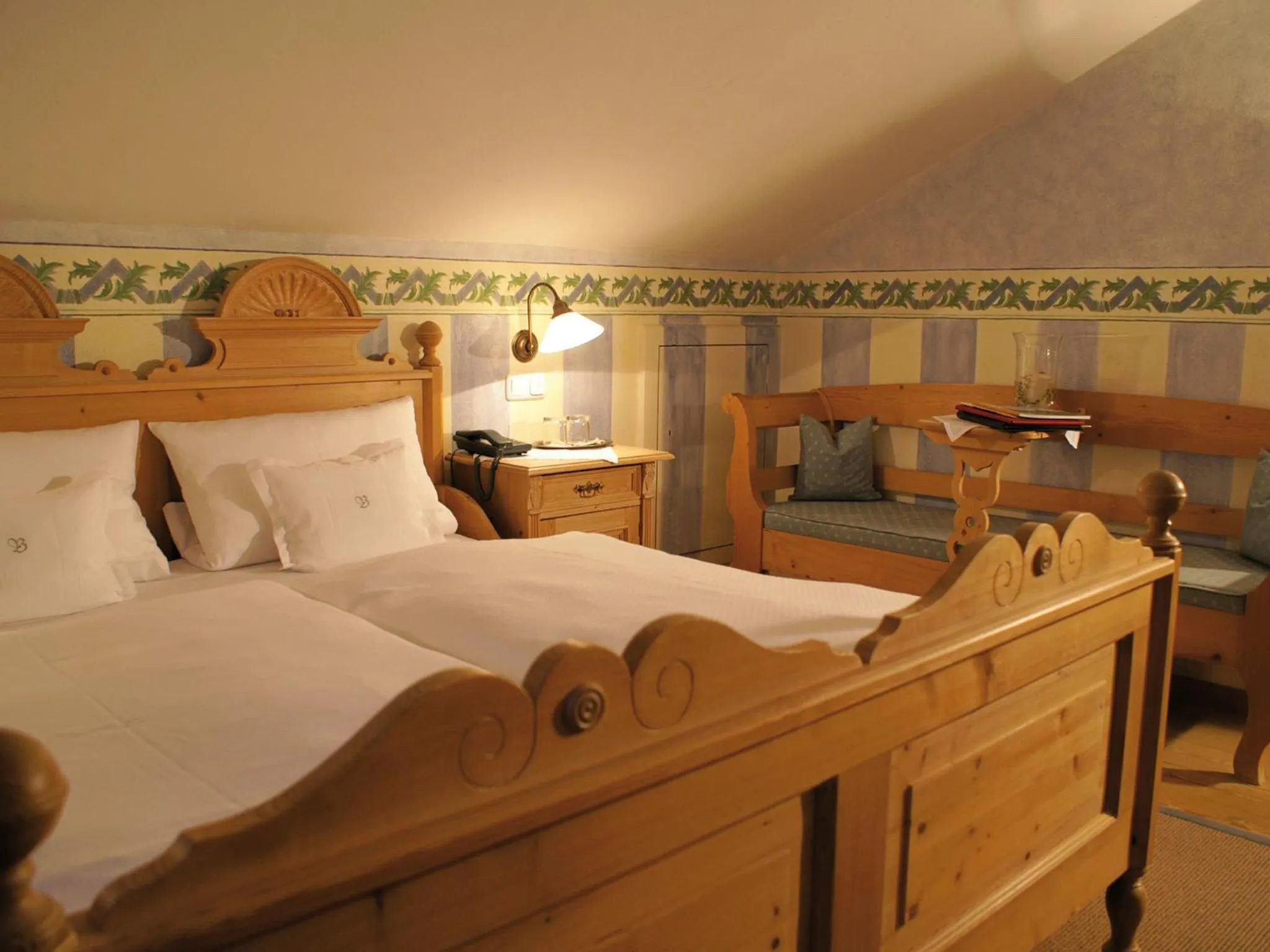 Bedroom, Bed in Landhaus Benediktenhof