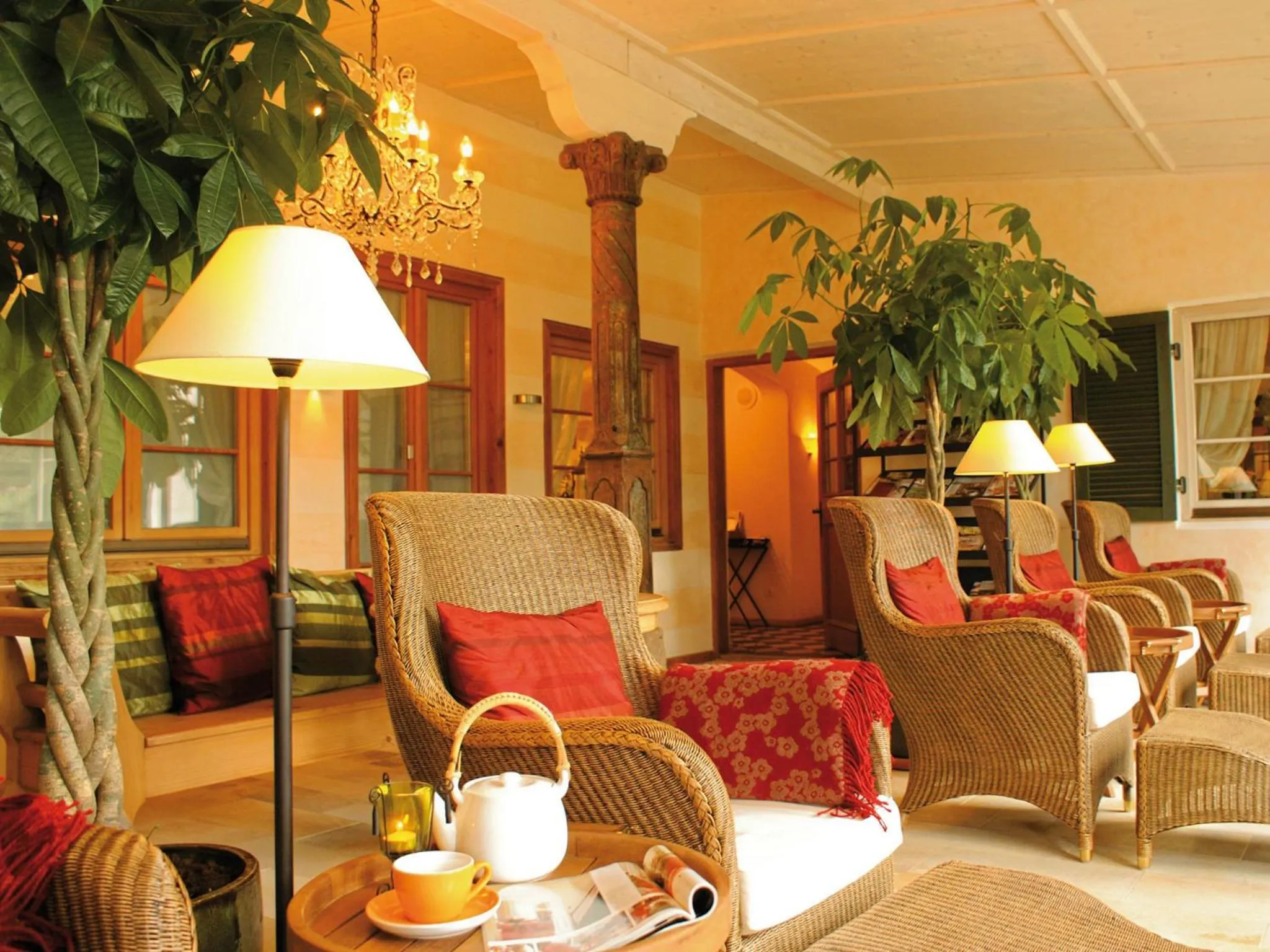 Lobby or reception in Landhaus Benediktenhof