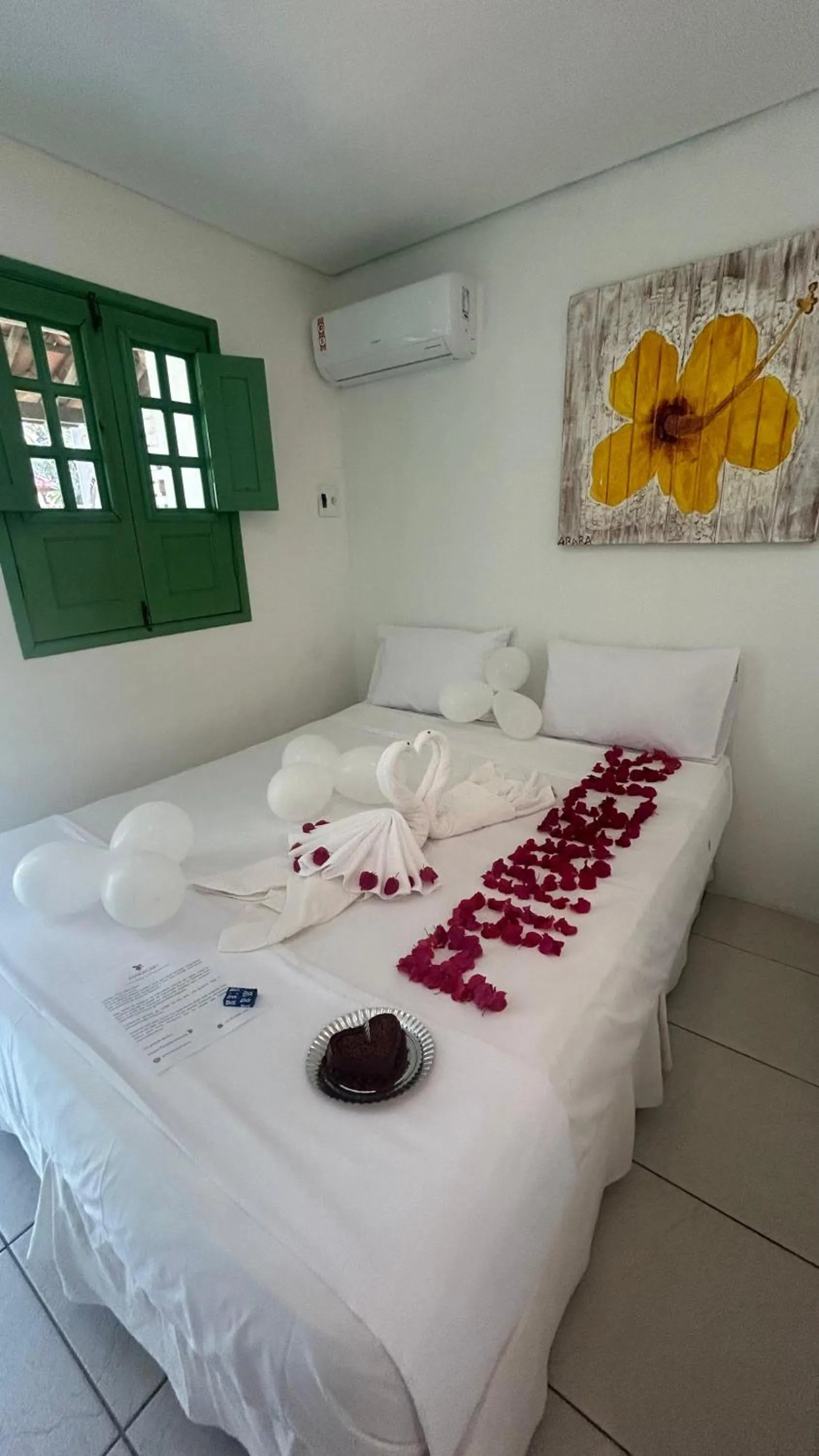 Bed in Pousada Maracaju