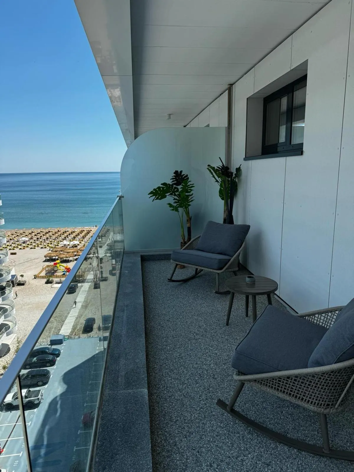 Balcony/Terrace in Studio Bianca in complex Sea On Mamaia Nord