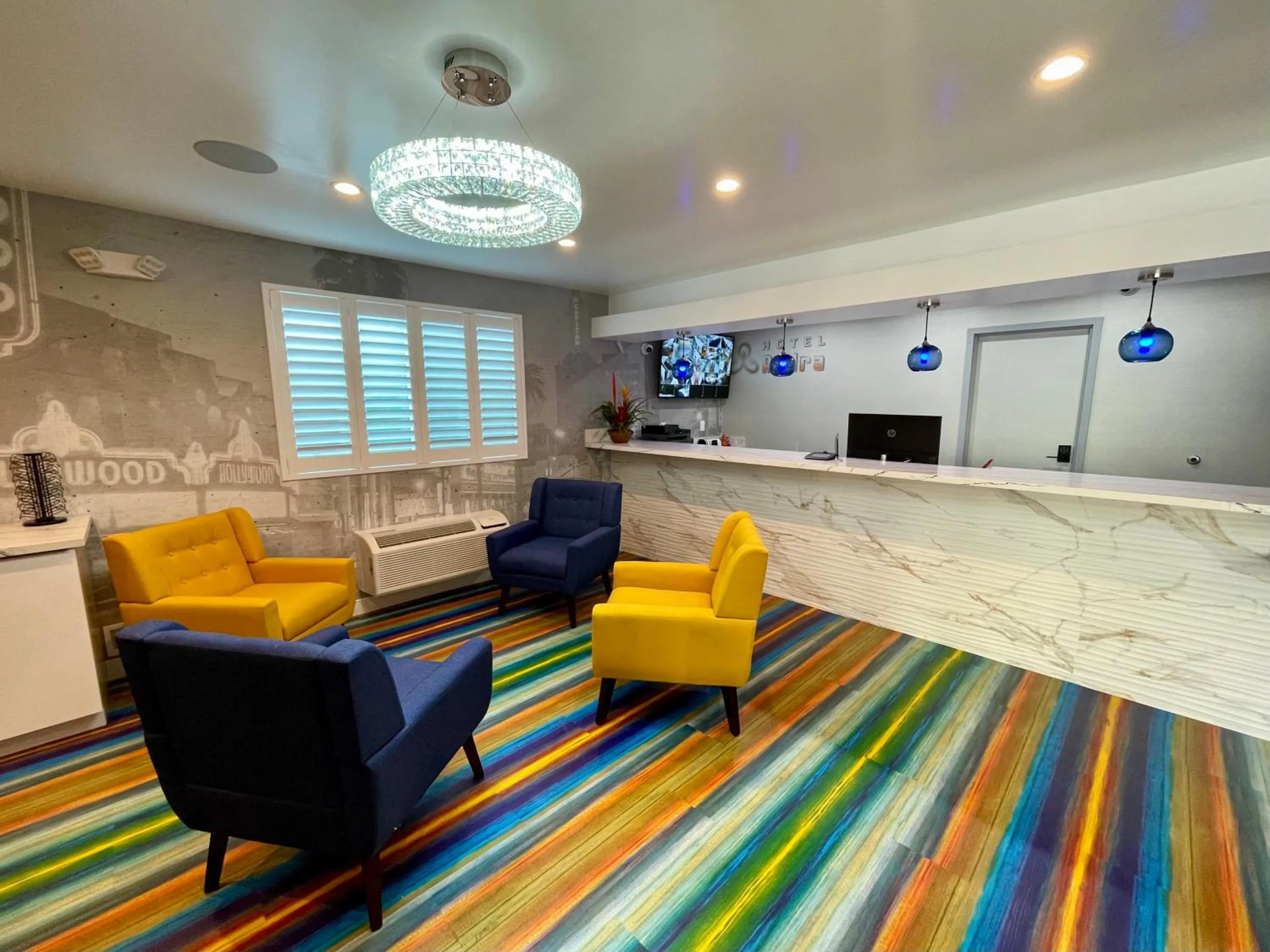 Lobby or reception in Hotel Rudra - Hollywood