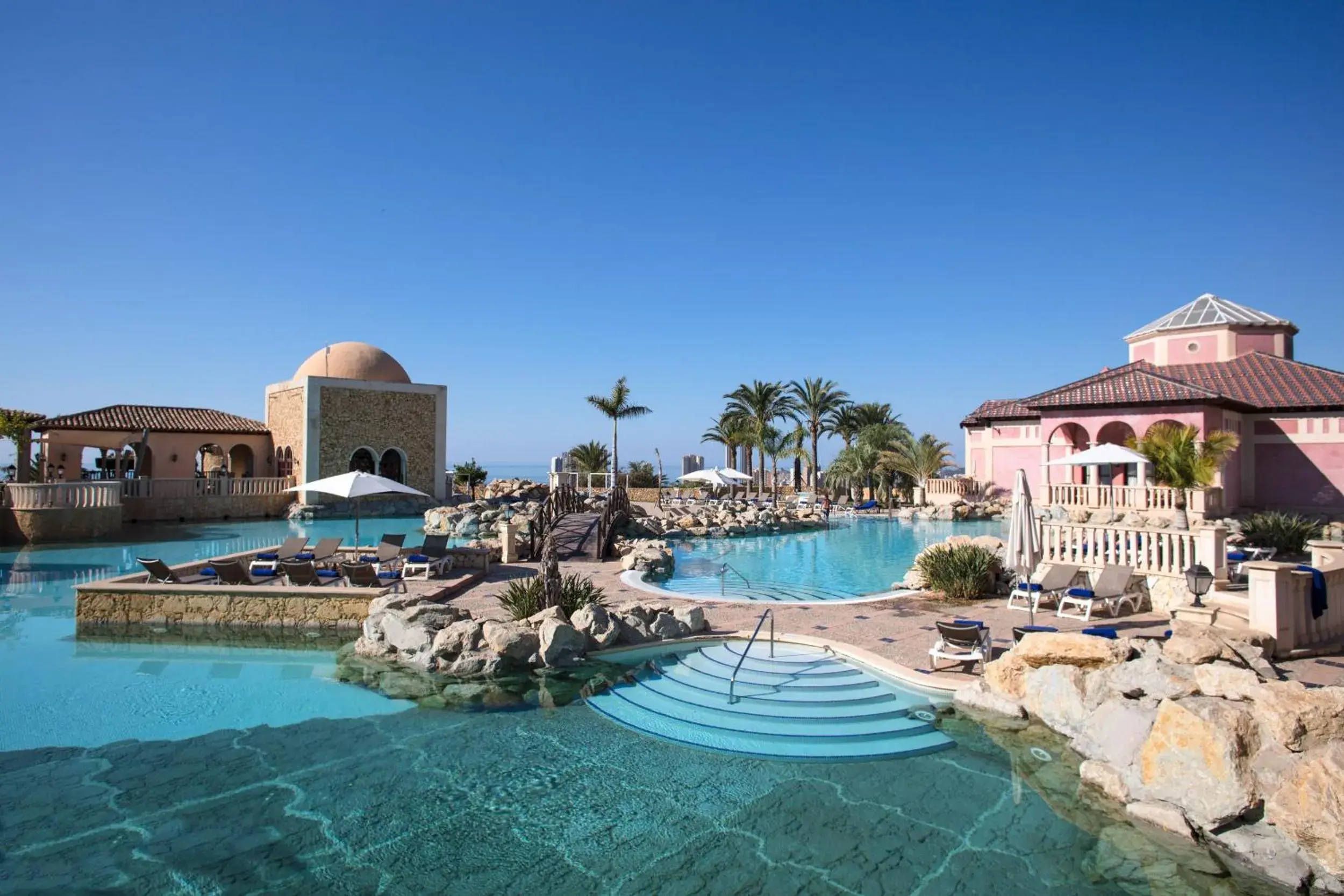 Pool view in The Level at Meliá Villaitana Pool view in The Level at Meliá Villaitana
