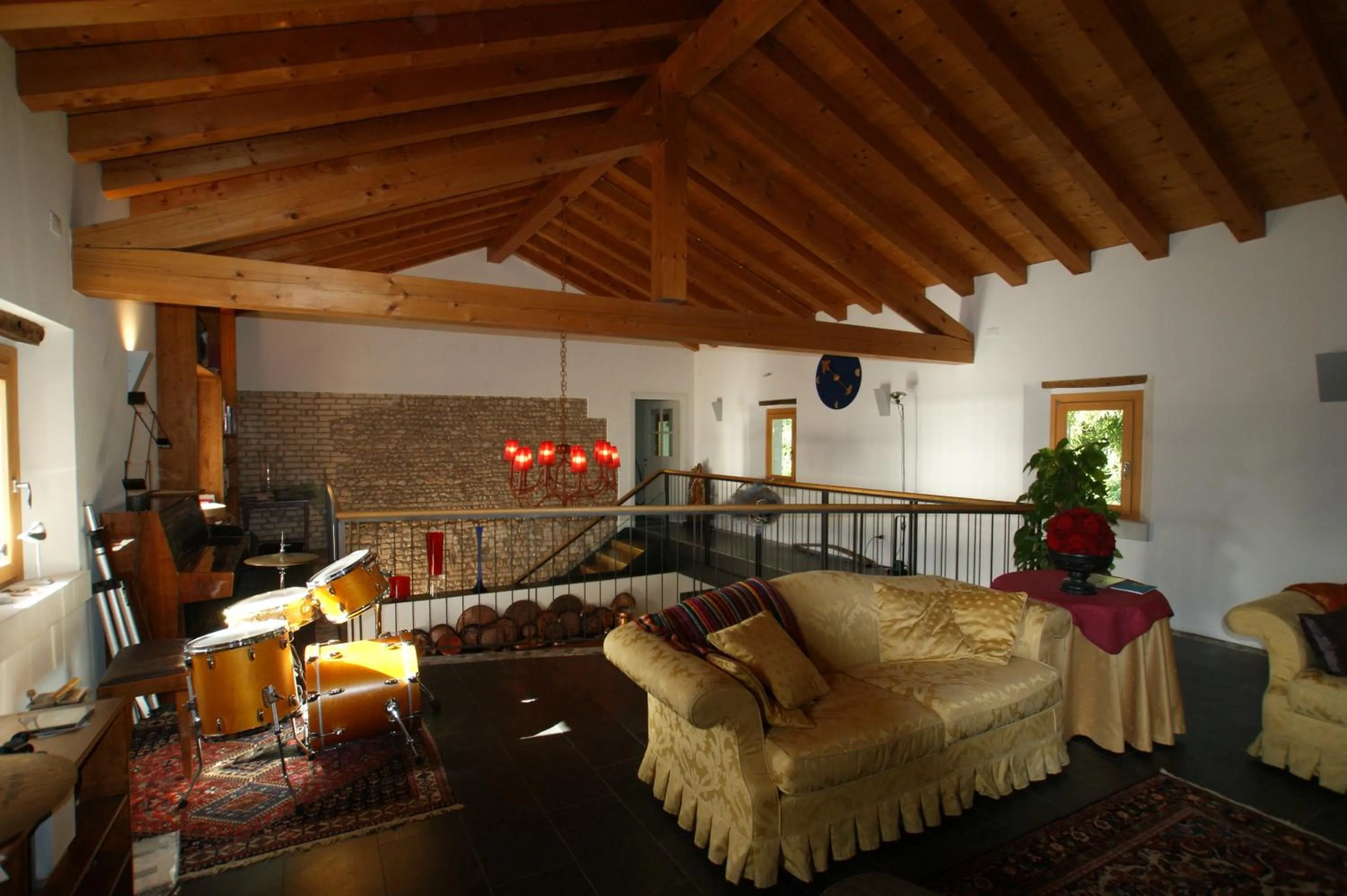 Communal lounge/ TV room, Bed in Country House Due Fiumi