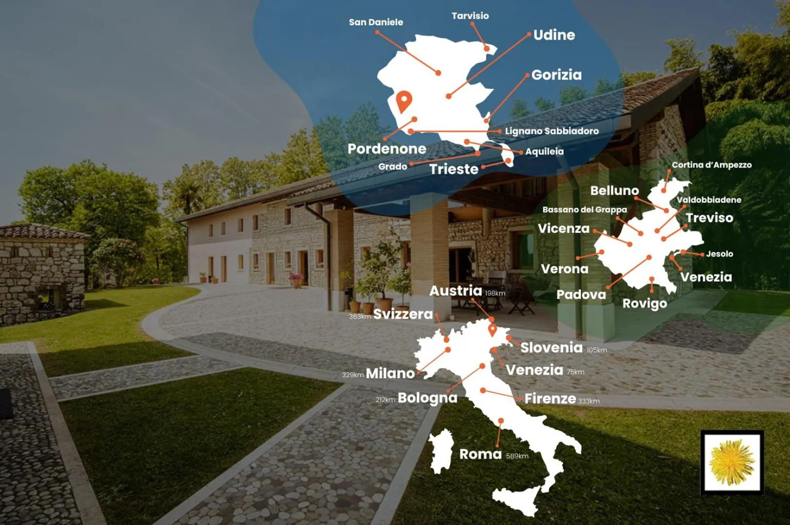 Day in Country House Due Fiumi