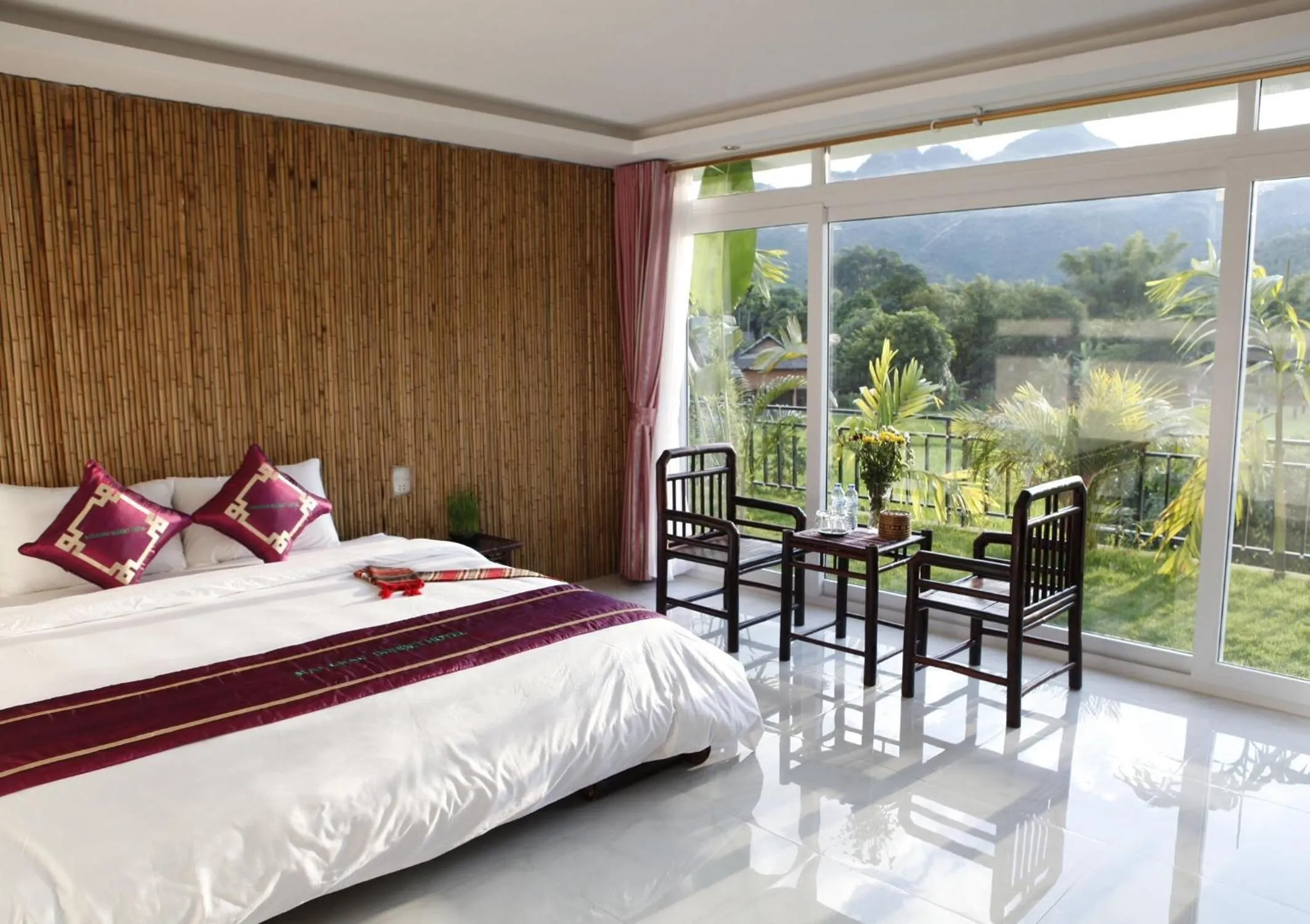 Photo of the whole room, Bed in Mai Chau Sunset Boutique Hotel
