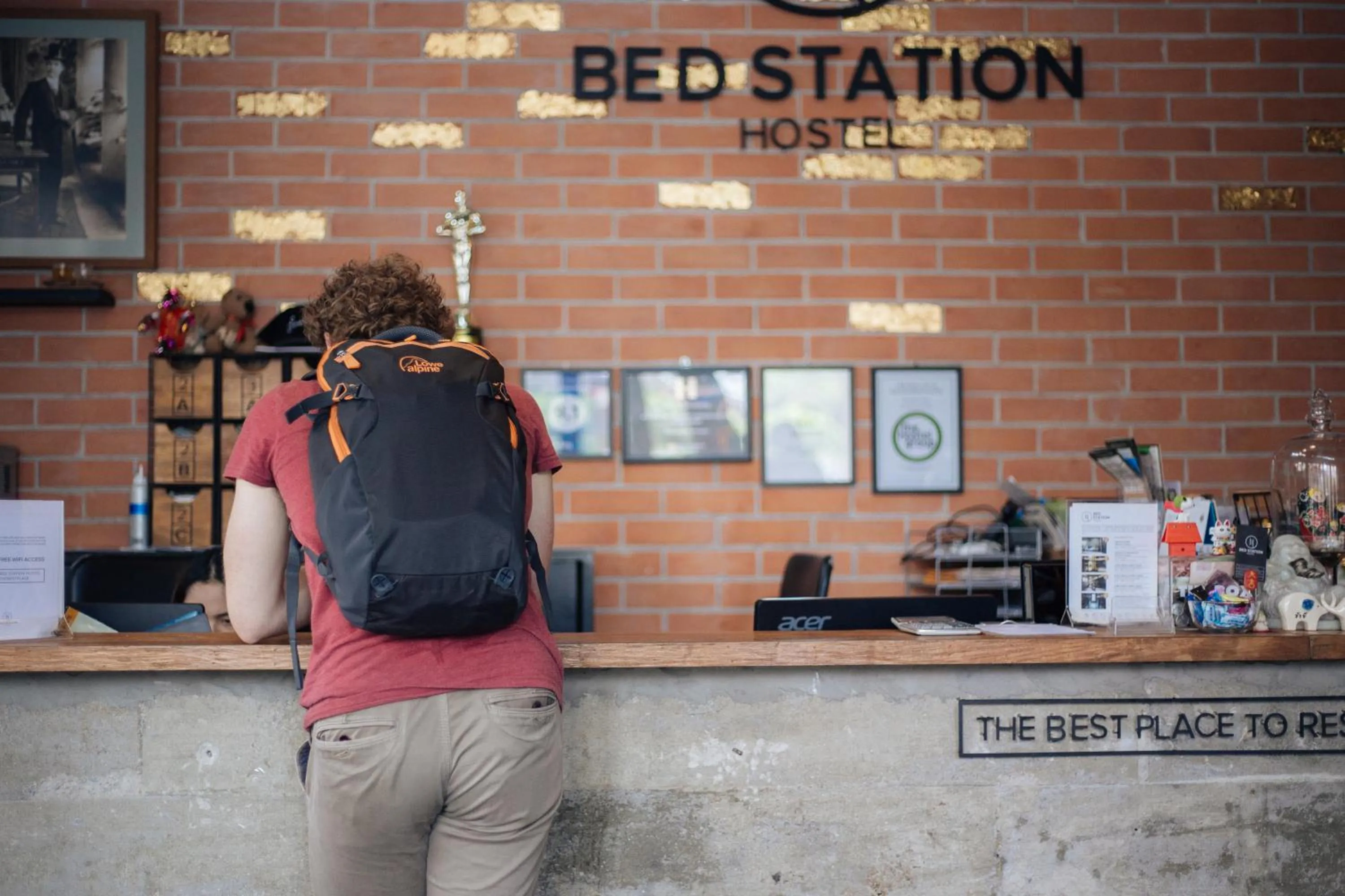 Lobby or reception in BED STATION Hostel Ratchthewi