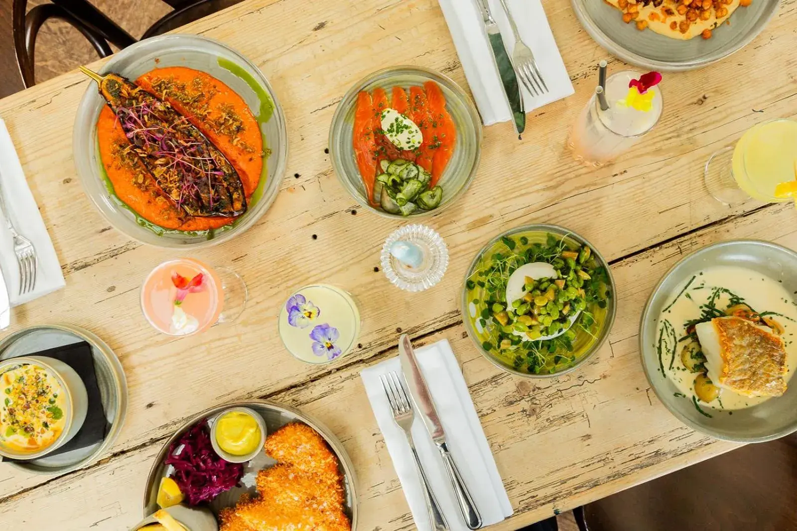 Food and drinks in Albion House at Ramsgate Food and drinks in Albion House at Ramsgate