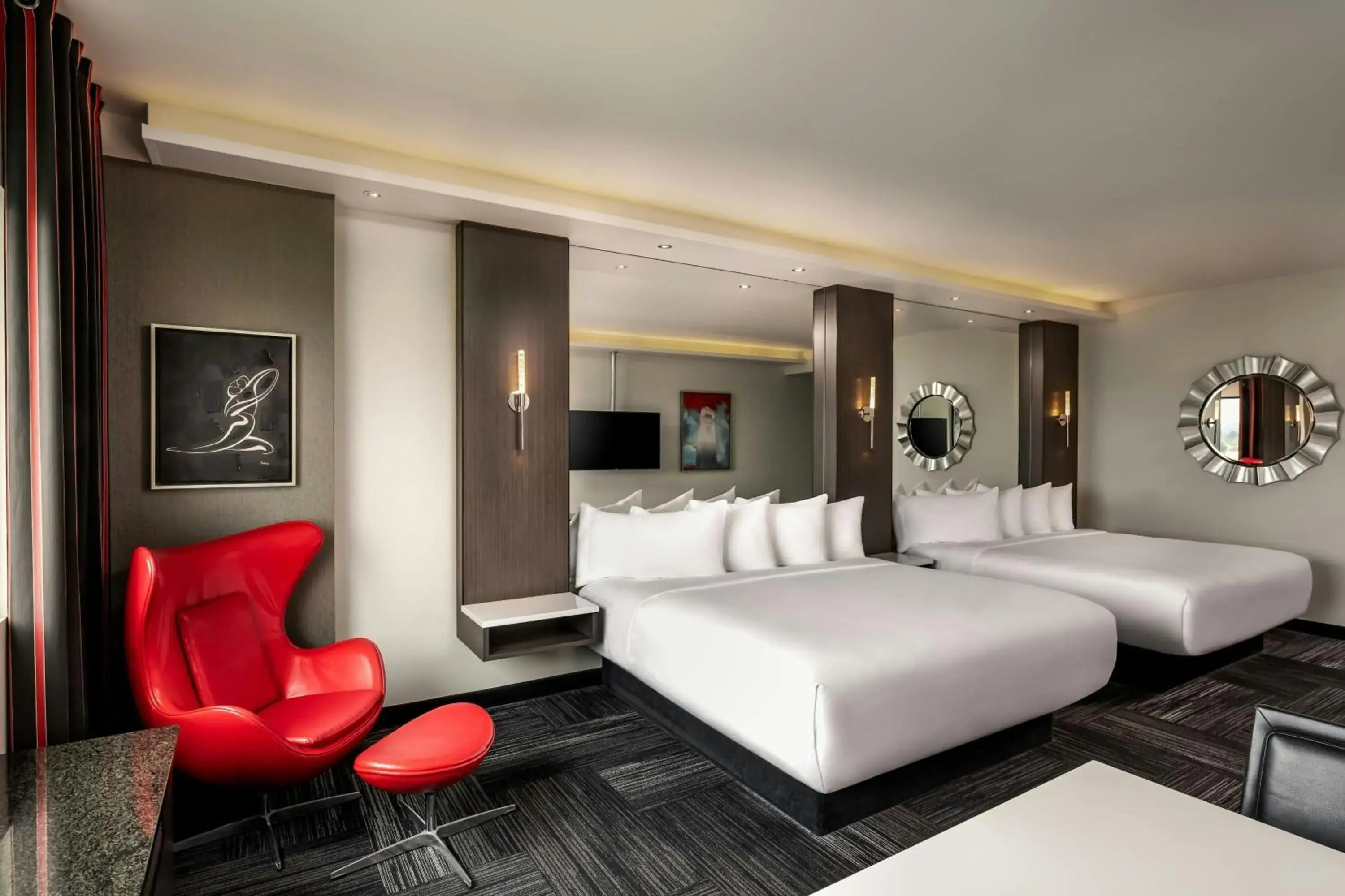 King Room with Two King Beds and Roll-in Shower - Mobility Accessible in The Davenport Grand, Autograph Collection King Room with Two King Beds and Roll-in Shower - Mobility Accessible in The Davenport Grand, Autograph Collection