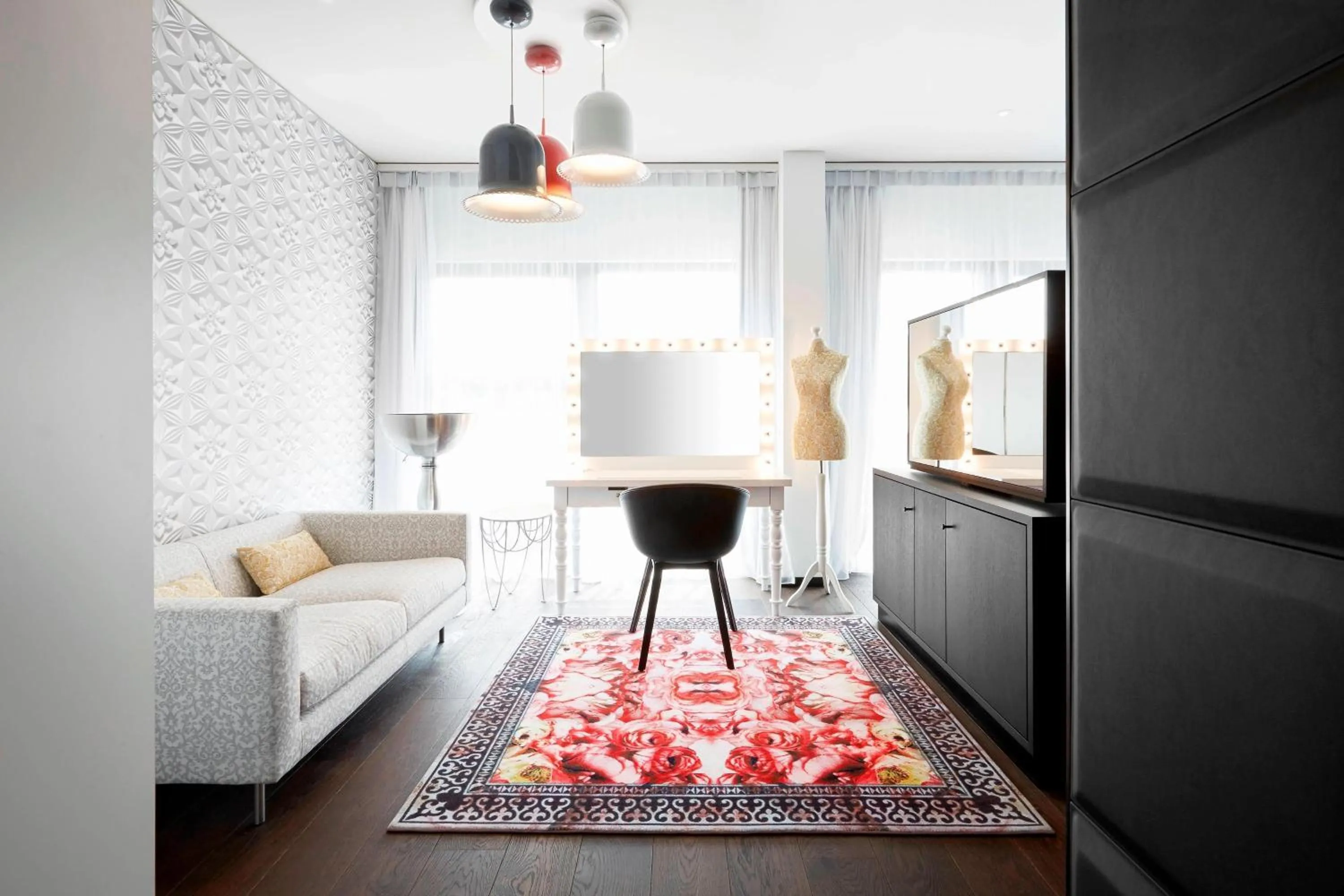 Bedroom, Bed in Kameha Grand Zurich, Autograph Collection