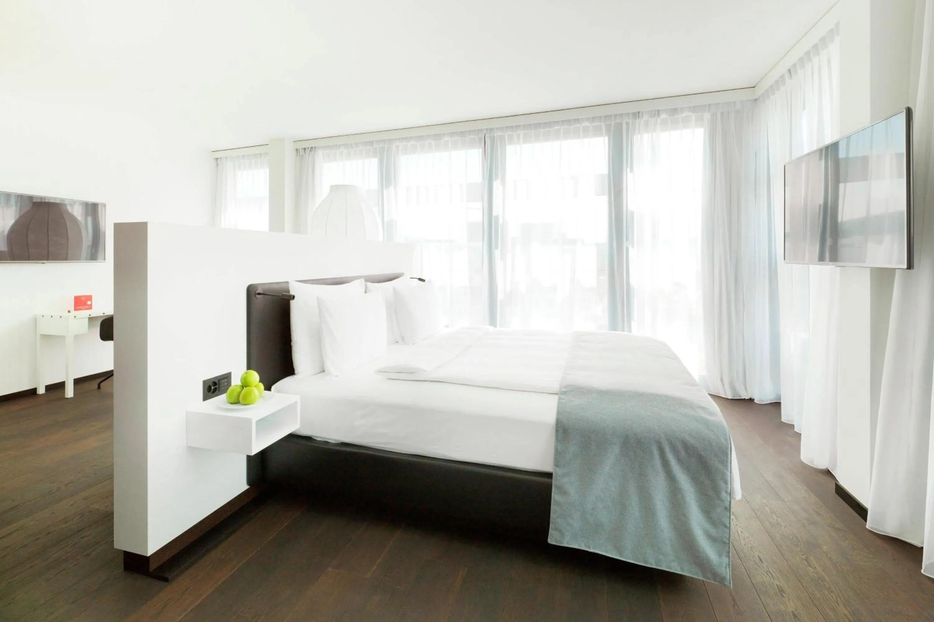Bedroom, Bed in Kameha Grand Zurich, Autograph Collection